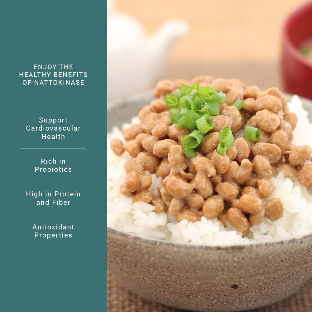 Kawashimaya Nattokinase Supplement Capsule 2400 FUs + DHA/EPA (120 Plant-Based Soft Capsules) - Non-GMO, Gluten Free, Made in Japan