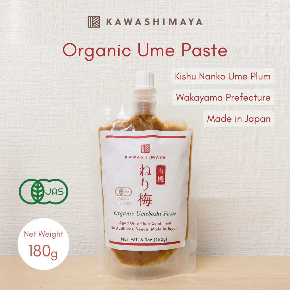 Kawashimaya Organic Umeboshi Paste 180gr - Pickled Kshu Nanko Ume Paste, Additives Free, Natural Ingredient, Made in Japan