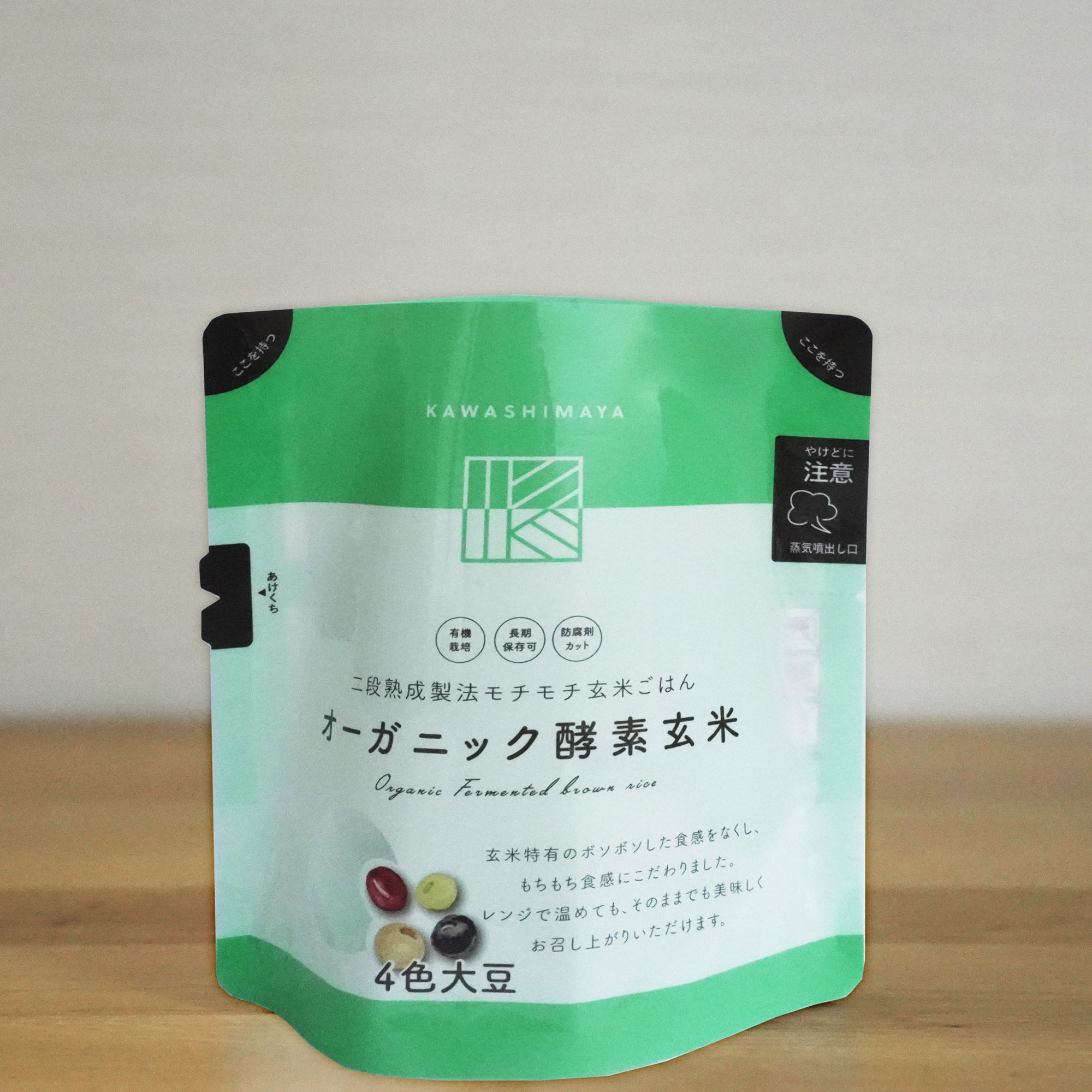 Organic Instant Fermented Brown Rice (Koso Genmai) 4 Color Soybean Type 150g - Certified Gluten Free