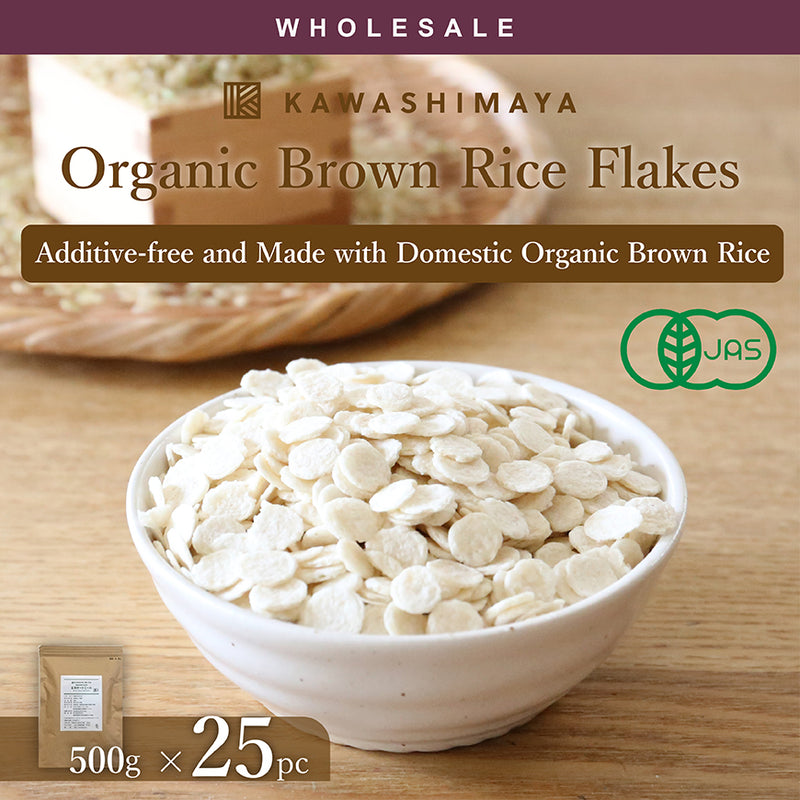 [Wholesale 25pc] Organic Brown Rice Flakes 500g