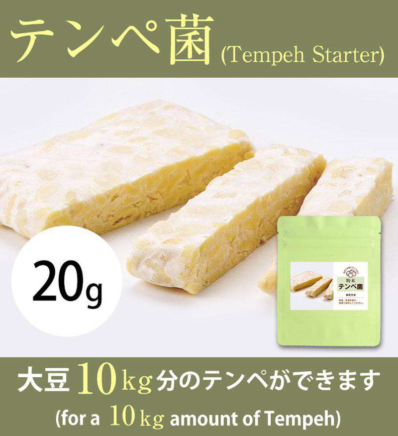 Tempeh Starter 20 gram (for 10 kg Tempeh) - The High Quality Ragi Tempe from Indonesia - kawashima the japanstore